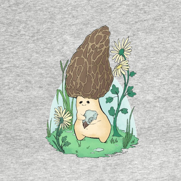 Cute Mushroom With Bird Skull Oddities Design by sheehanstudios